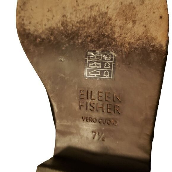 Eileen Fisher Black Suede Ankle Boots Booties Shoes Size 7.5 Pull-on - Picture 10 of 16